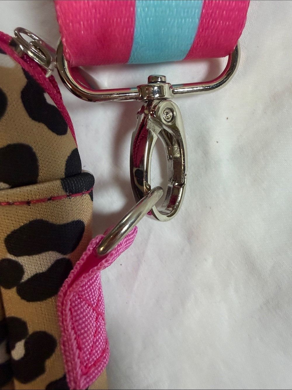 Simply Southern Pink & Teal Leopard Crossbody Bag