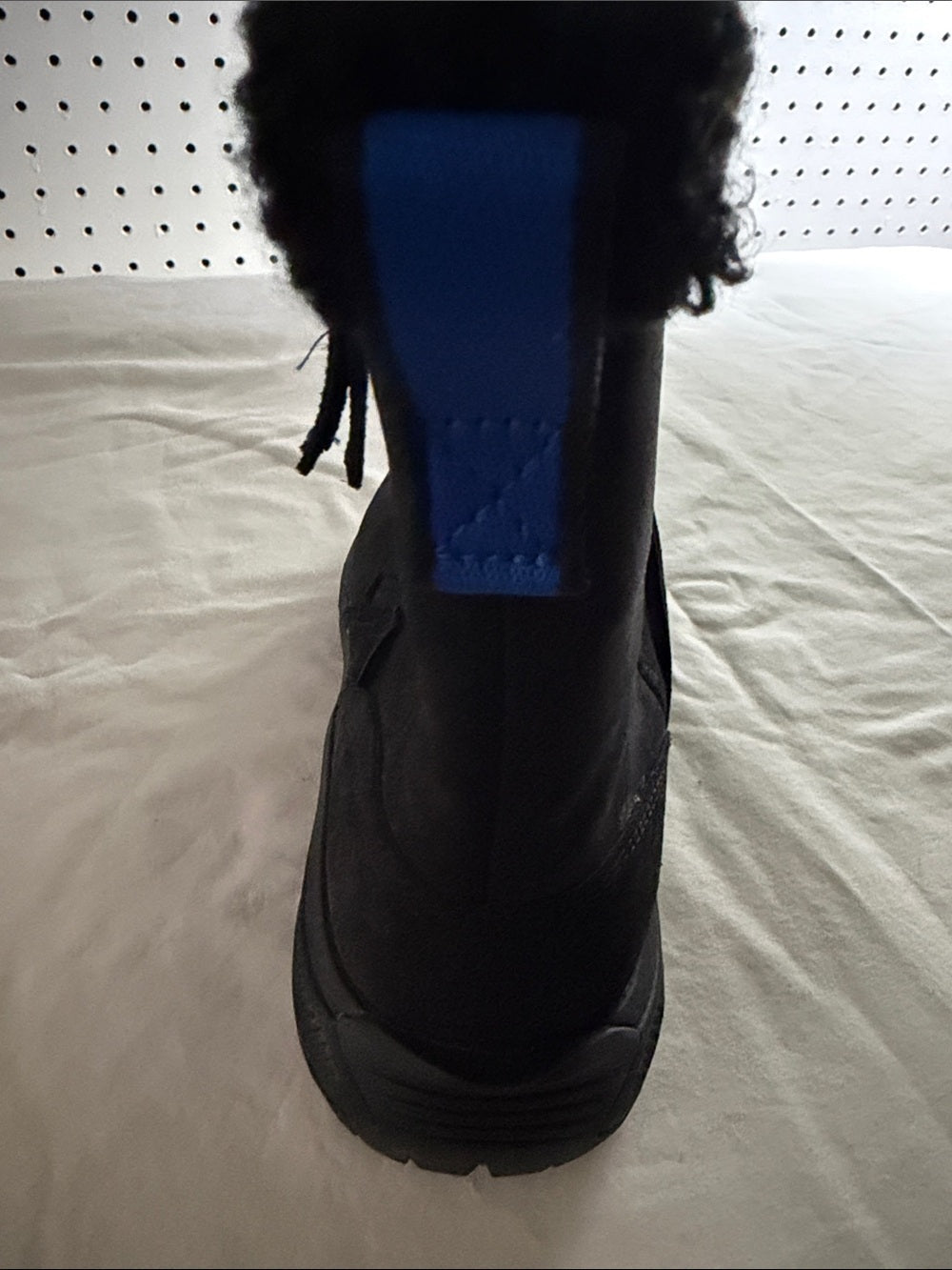 Merrell Black Suede Winter Boots with Faux Fur - waterproof SZ 9.5