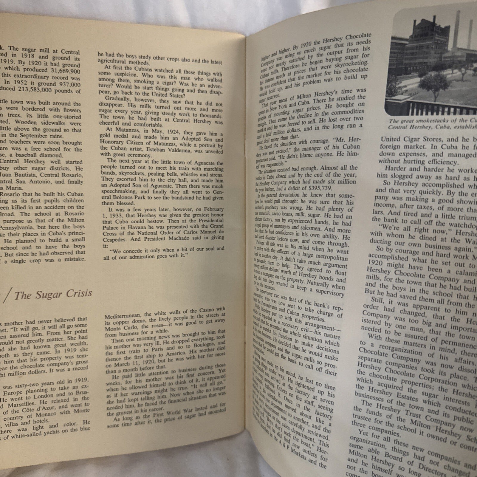 MILTON S HERSHEY PA STORY OF CHOCOLATE SCHOOL BIOGRAPHY BOOKLET - VINTAGE