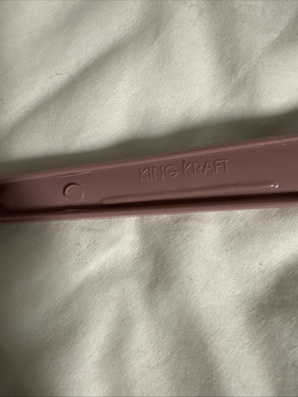 Slotted Spoon King Kraft - Mauve  - 1950s 1960s Made in USA - Vintage