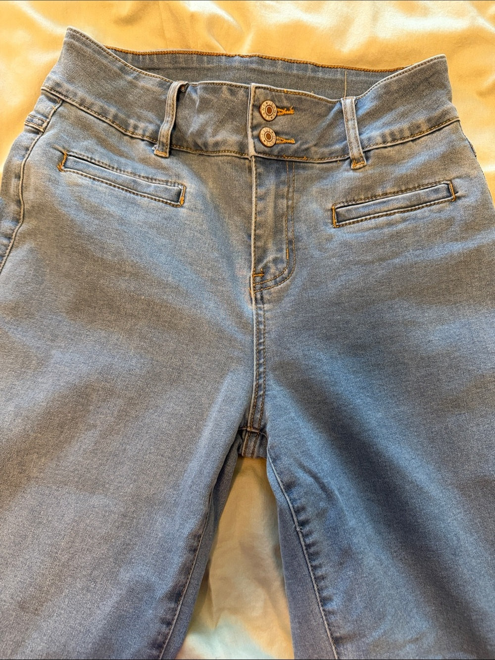 Sidefeel High-Rise Wide Baggy Leg Jeans in Light Blue SZ 4