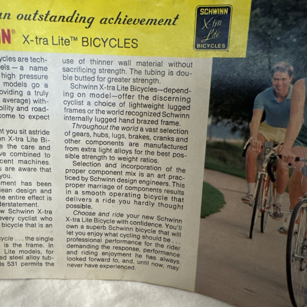 Schwinn Bicycle Retail Catalog Cavalcade of Bicycles - Vintage 1978