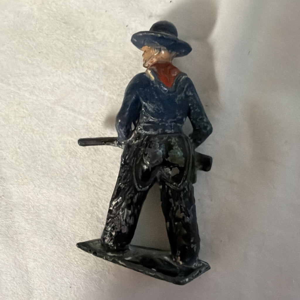 Cowboy, Johillco Indian &Horse w/ 3 British Knights ￼- Set of 5 - VTG, lead toys