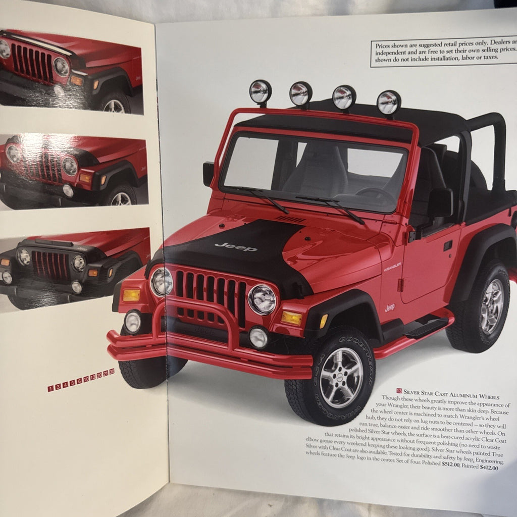 Jeep Wrangler original Brochure - 1998 Mopar accessories ￼