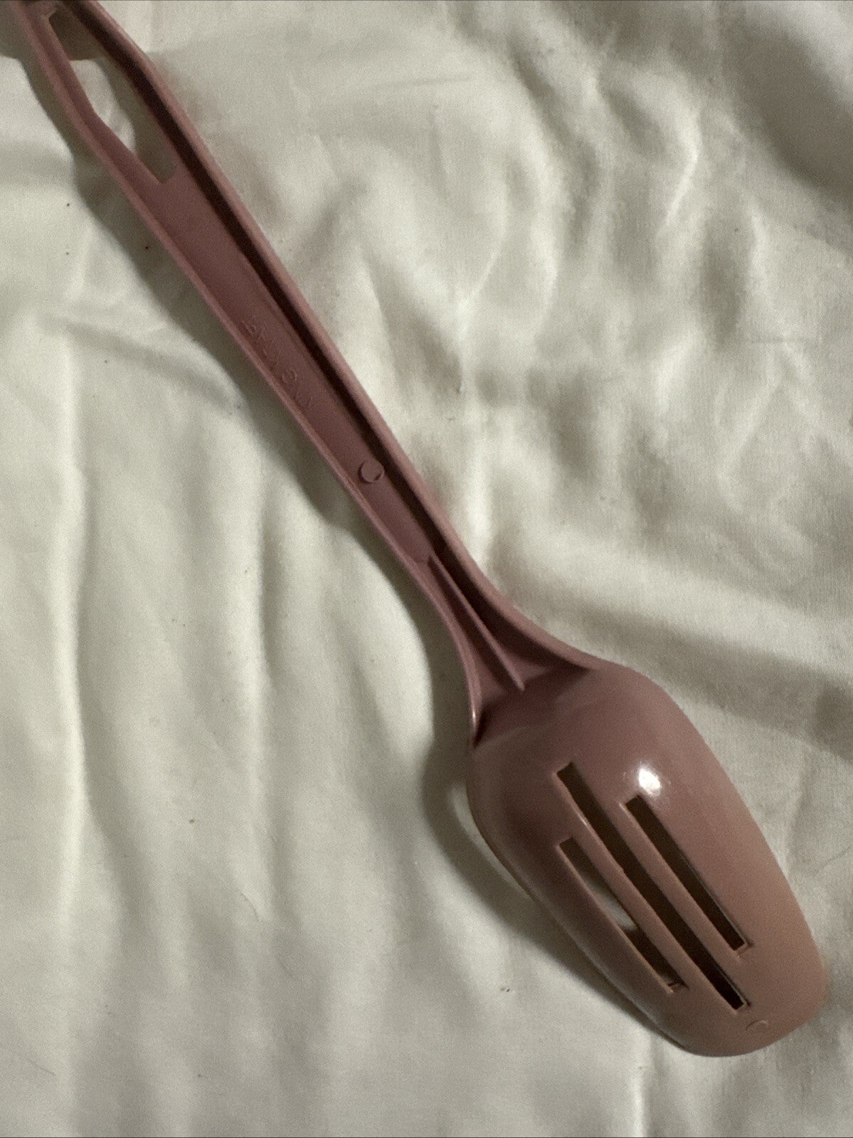 Slotted Spoon King Kraft - Mauve  - 1950s 1960s Made in USA - Vintage