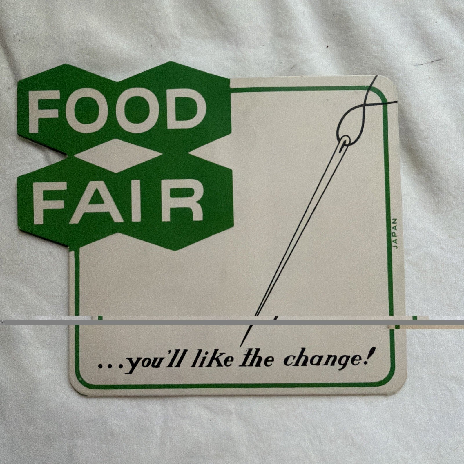 Food Fair Sewing Needle Kits Advertising Supermarket Souvenir  - Lot of 2 VTG