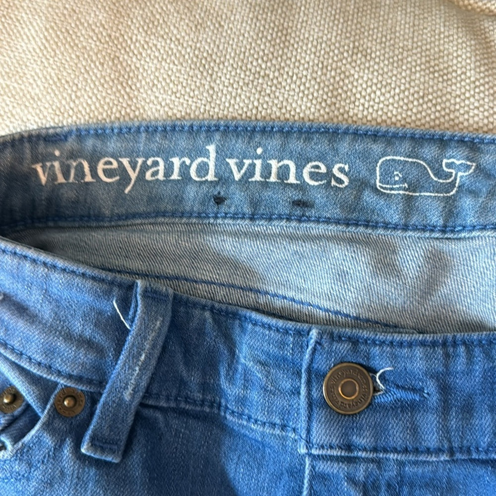 Vineyard vines, distressed, skinny jeans, size 8