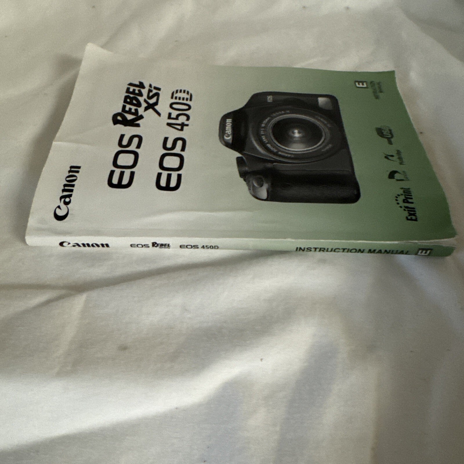 196532 Canon EOS Rebel XSi/EOS 450D Genuine Original User Instruction Manual