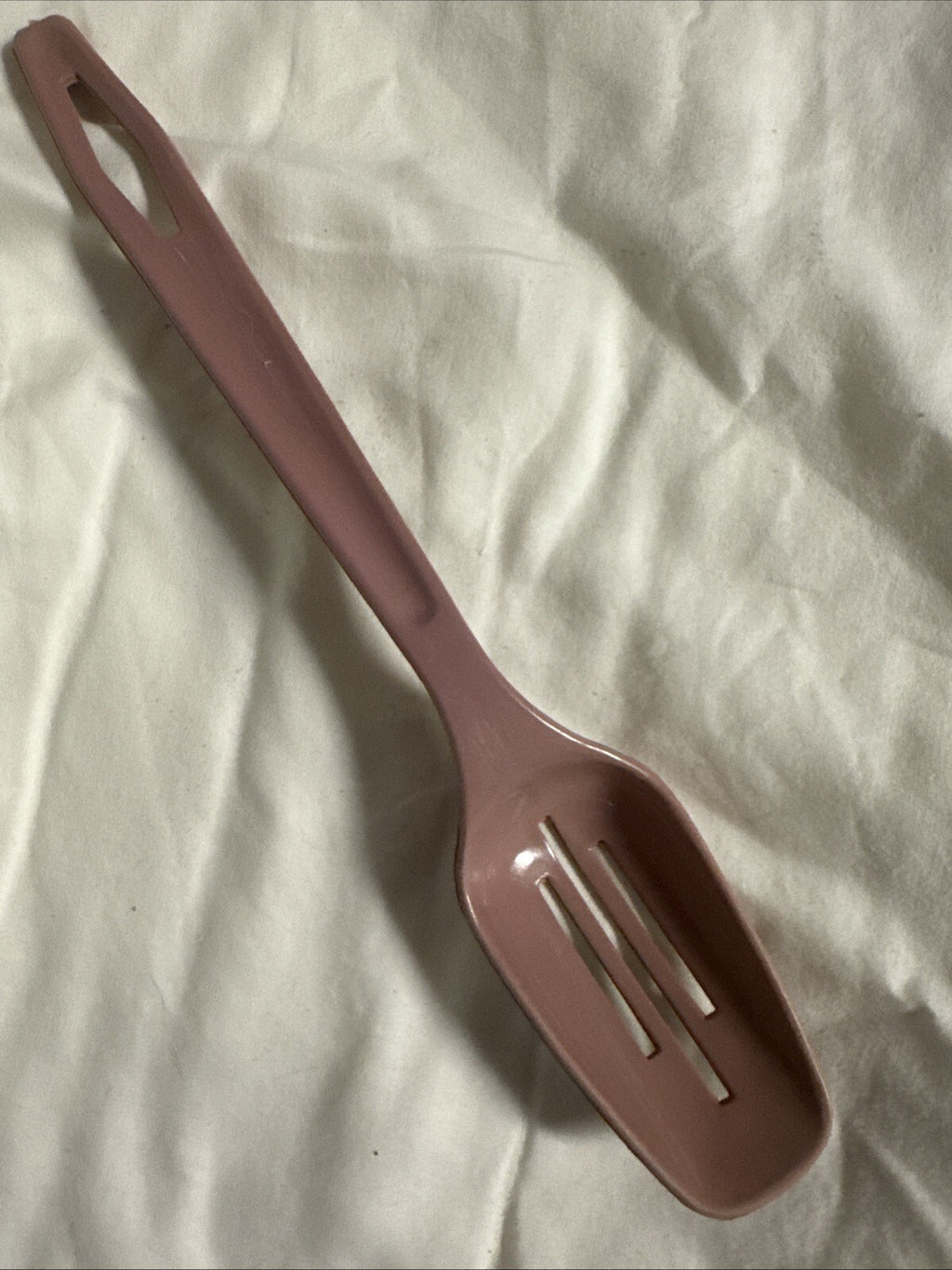 Slotted Spoon King Kraft - Mauve  - 1950s 1960s Made in USA - Vintage