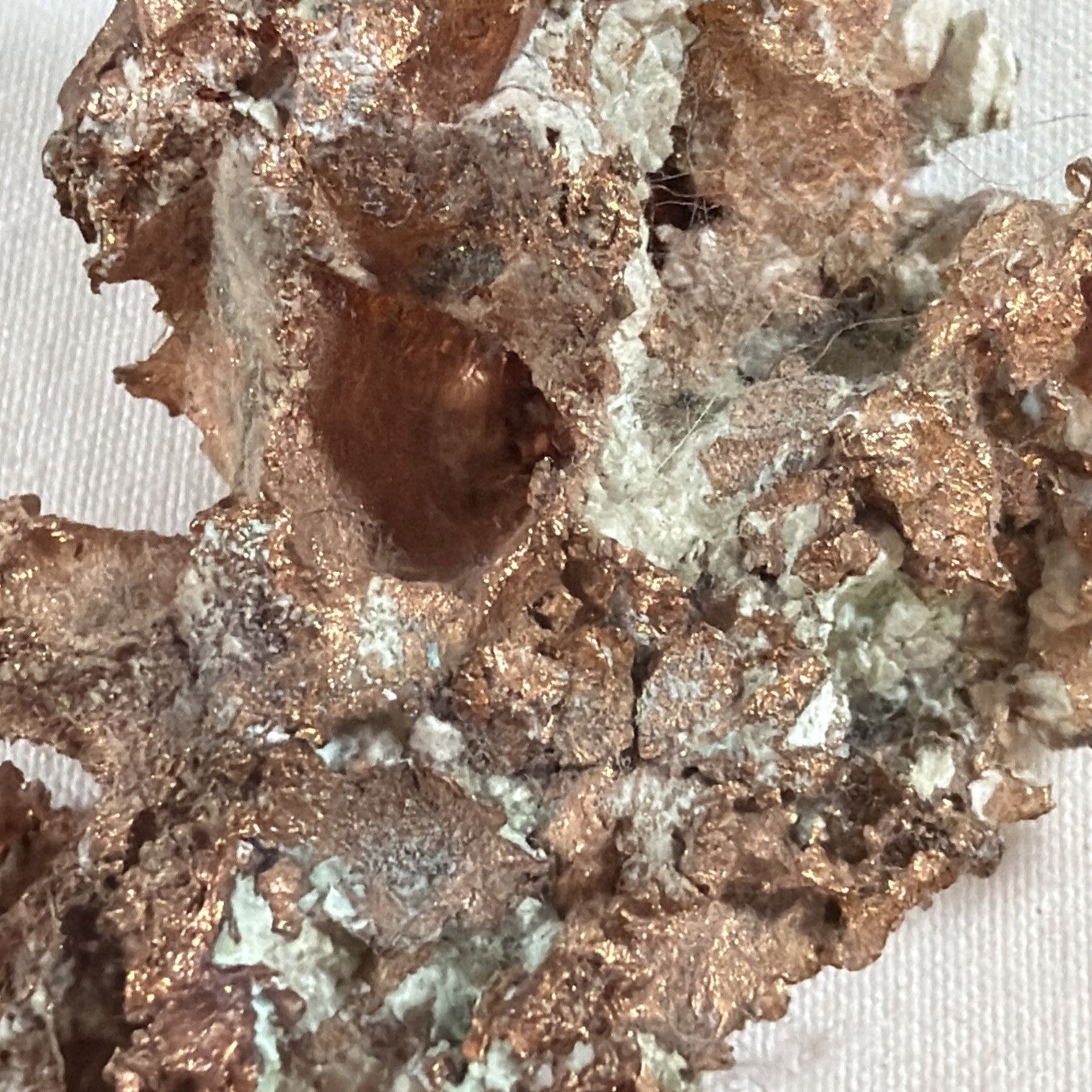3” x 1”  NATIVE RAWCOPPER from the Lake Superior Keeweenaw Copper  Michigan