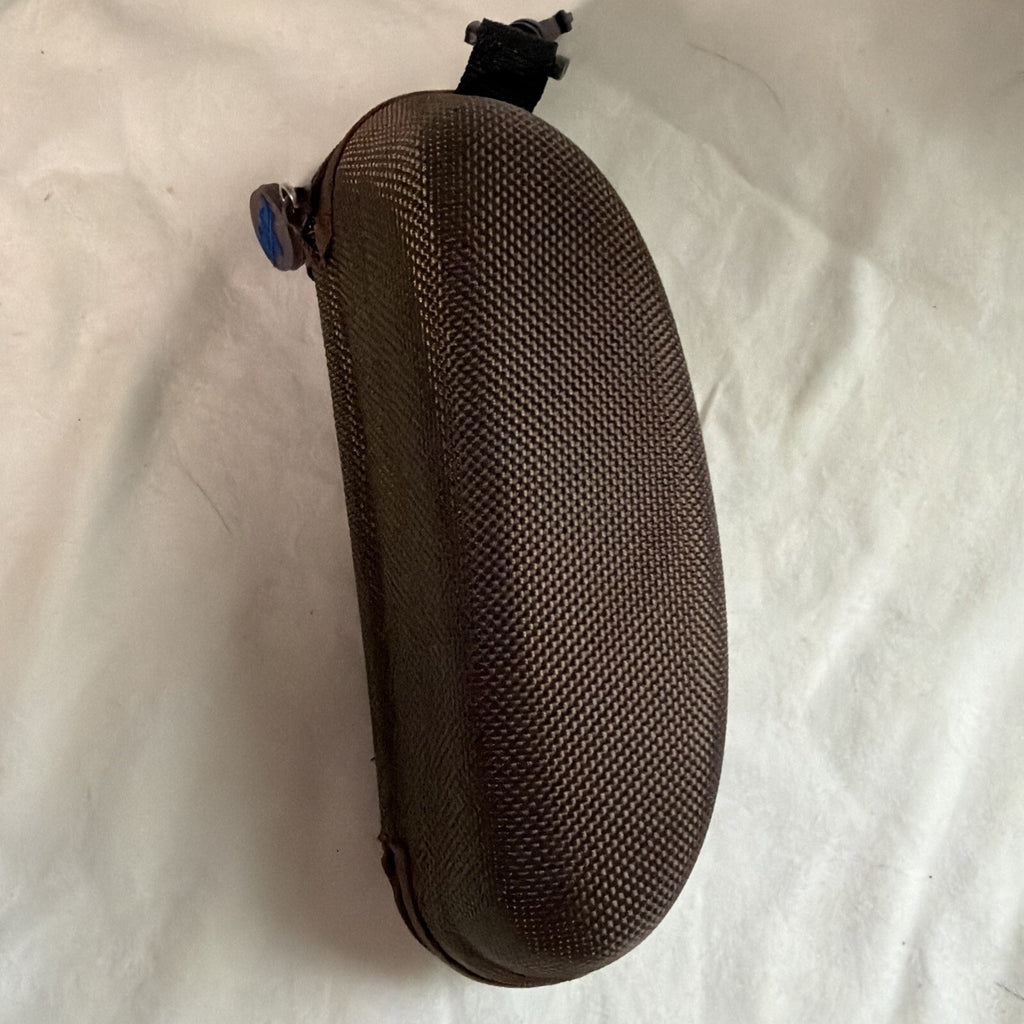 Maui Jim Hard Slim Clamshell Zippered Sunglasses Case w/ Belt Clip & cloth