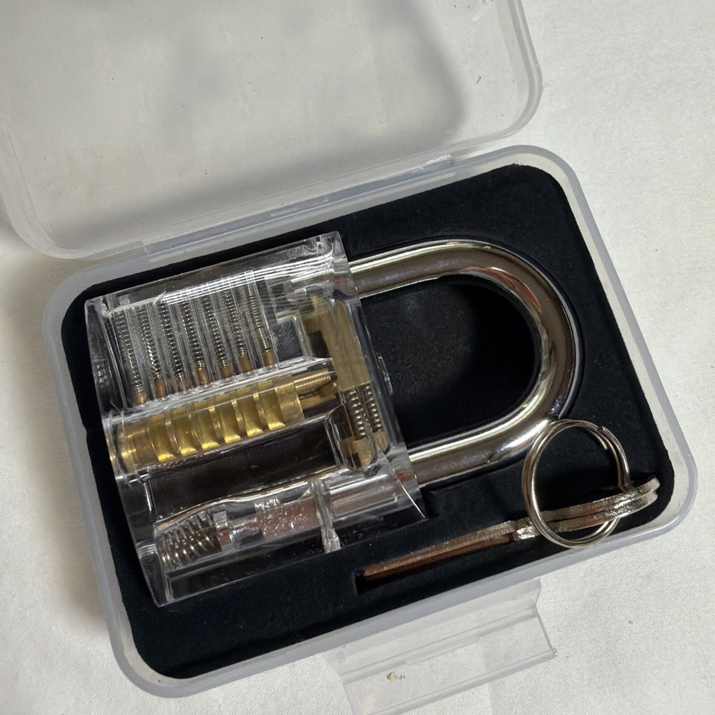 TRANSPARENT PRACTICE LOCKSMITHING LOCKS WITH KEYS