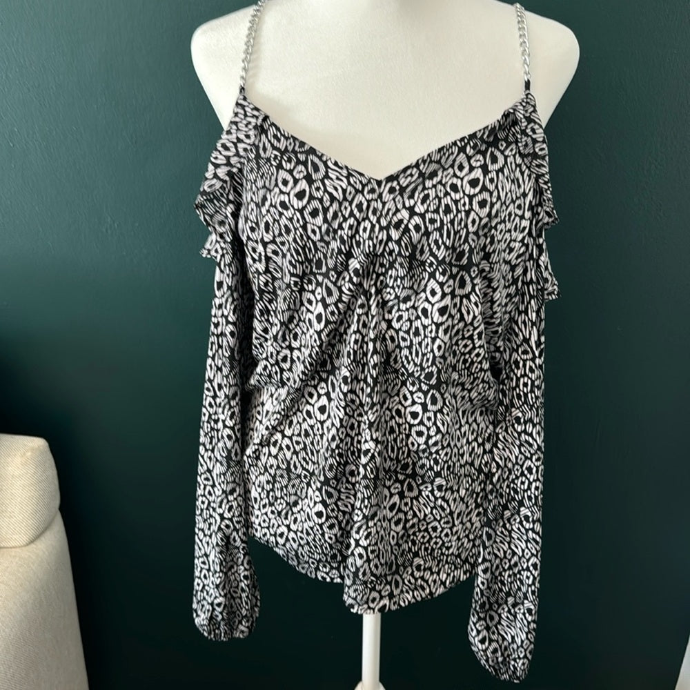 Michael Kors, cold shoulder blouse, size M