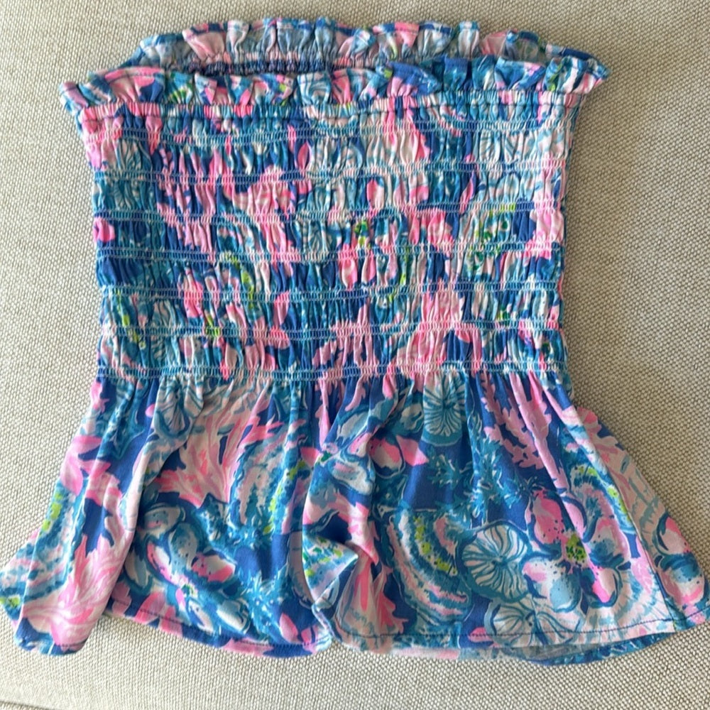 Lilly Pulitzer strapless tube top XS