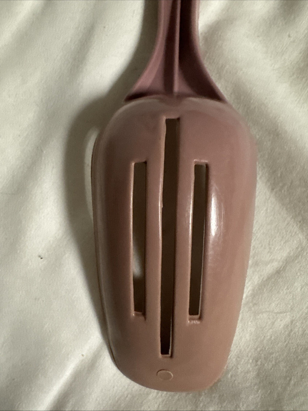 Slotted Spoon King Kraft - Mauve  - 1950s 1960s Made in USA - Vintage