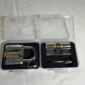 TRANSPARENT PRACTICE LOCKSMITHING LOCKS WITH KEYS
