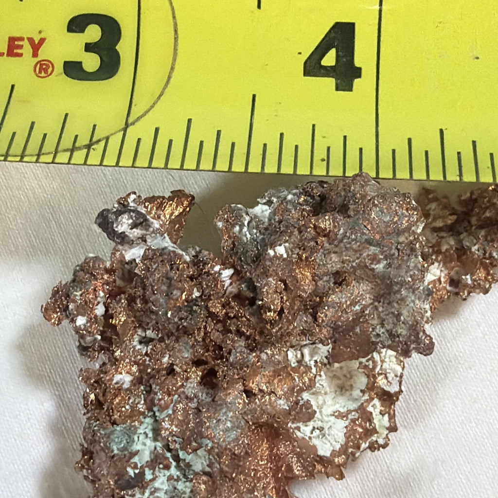 3” x 1”  NATIVE RAWCOPPER from the Lake Superior Keeweenaw Copper  Michigan