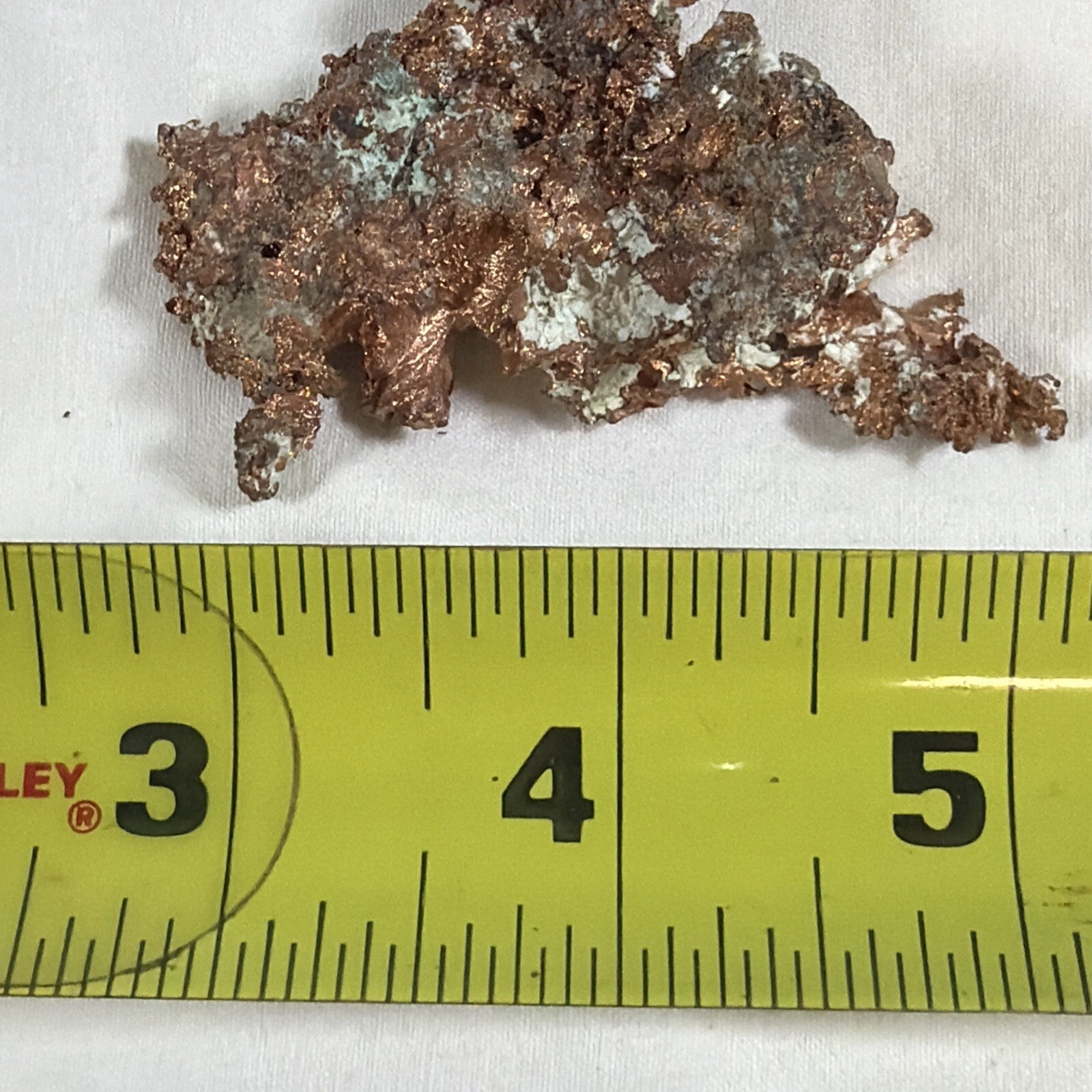 3” x 1”  NATIVE RAWCOPPER from the Lake Superior Keeweenaw Copper  Michigan