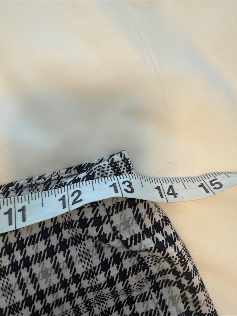 Michael Kors Black & White Plaid High-Waist leggings