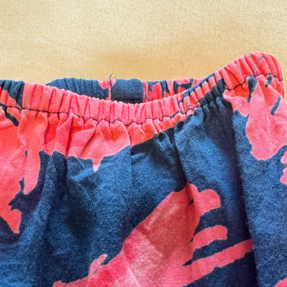 Lilly Pulitzer Women's Pink and Blue Floral Top Med