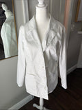 Dickies White Women's Lightweight Lab Nurse Dr aesthetician Jacket