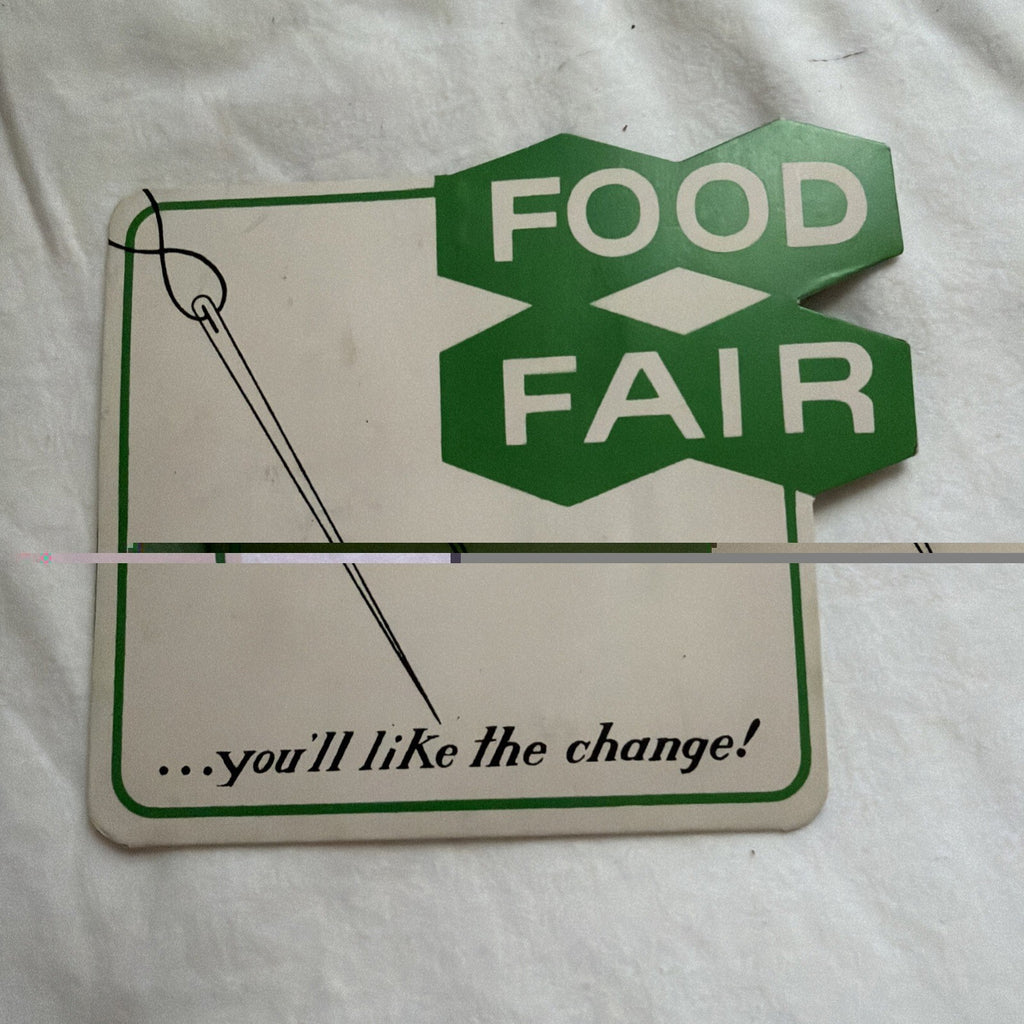 Food Fair Sewing Needle Kits Advertising Supermarket Souvenir  - Lot of 2 VTG