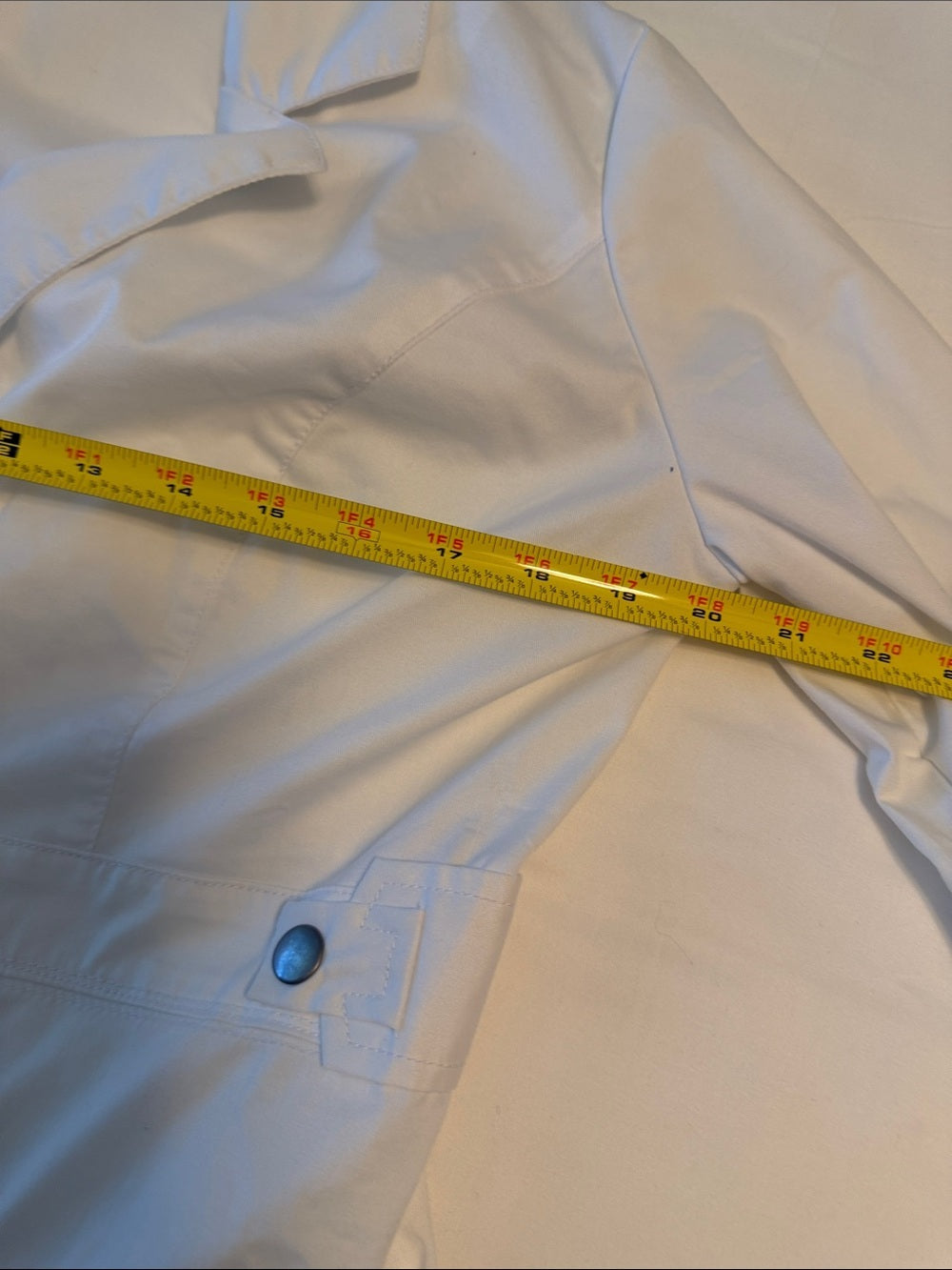 Dickies White Women's Lightweight Lab Nurse Dr aesthetician Jacket