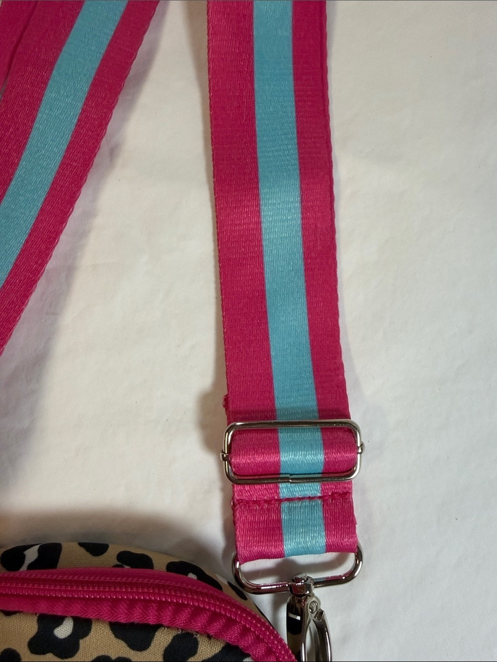 Simply Southern Pink & Teal Leopard Crossbody Bag