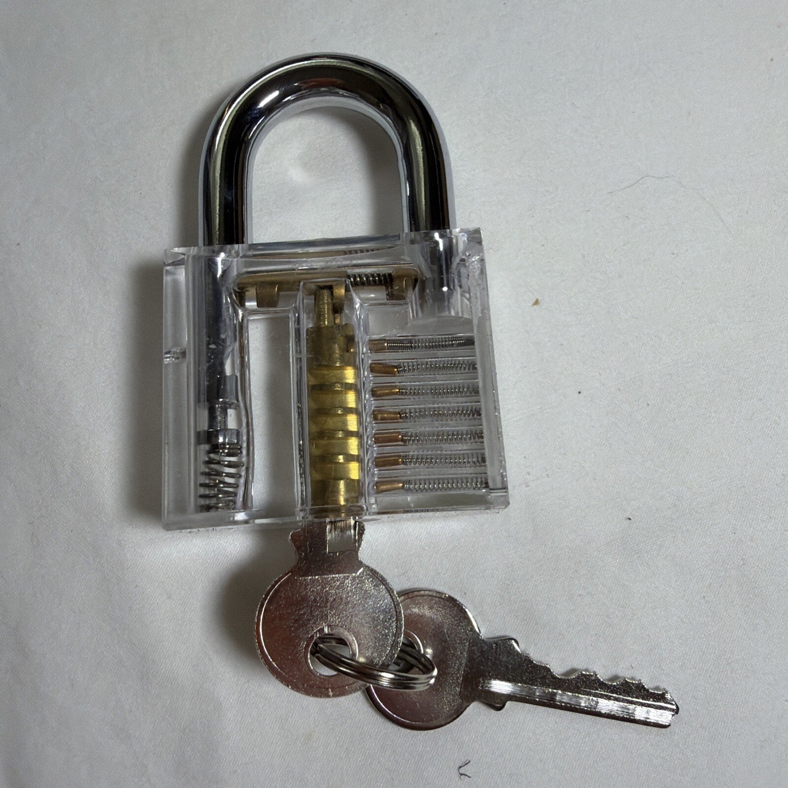 TRANSPARENT PRACTICE LOCKSMITHING LOCKS WITH KEYS