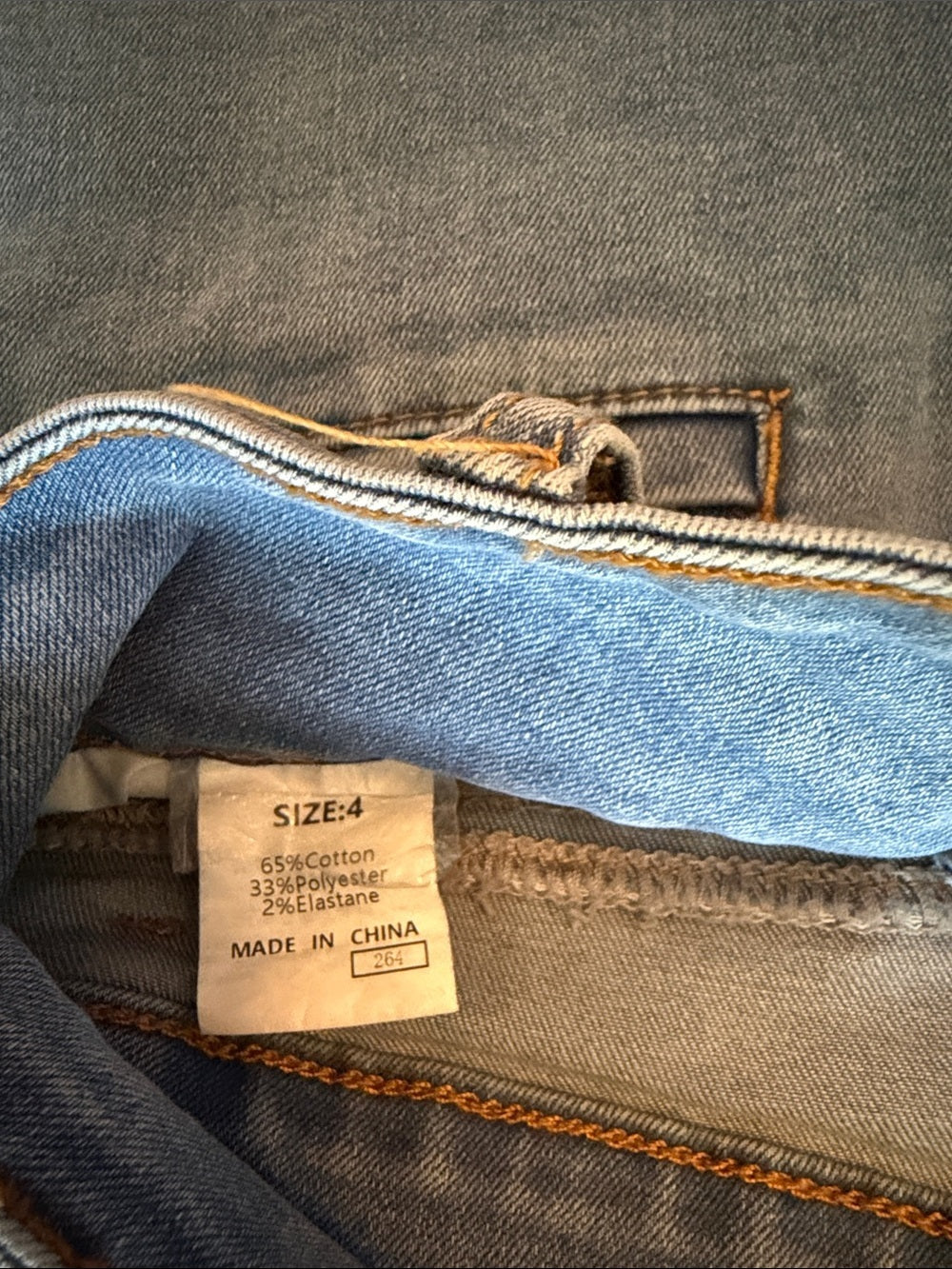Sidefeel High-Rise Wide Baggy Leg Jeans in Light Blue SZ 4