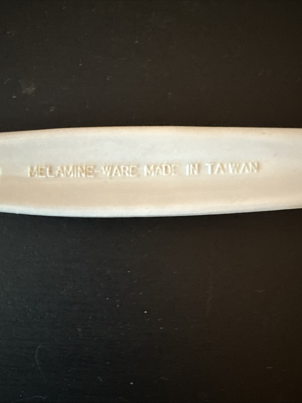 100% MELAMINE WARE LADLE SERVING SPOON UTENSIL  WHITE 11” VTG