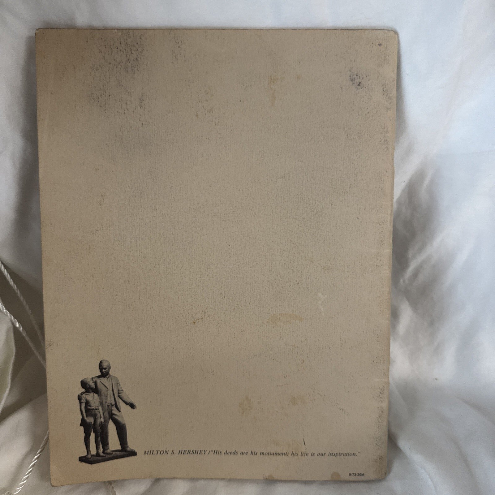 MILTON S HERSHEY PA STORY OF CHOCOLATE SCHOOL BIOGRAPHY BOOKLET - VINTAGE