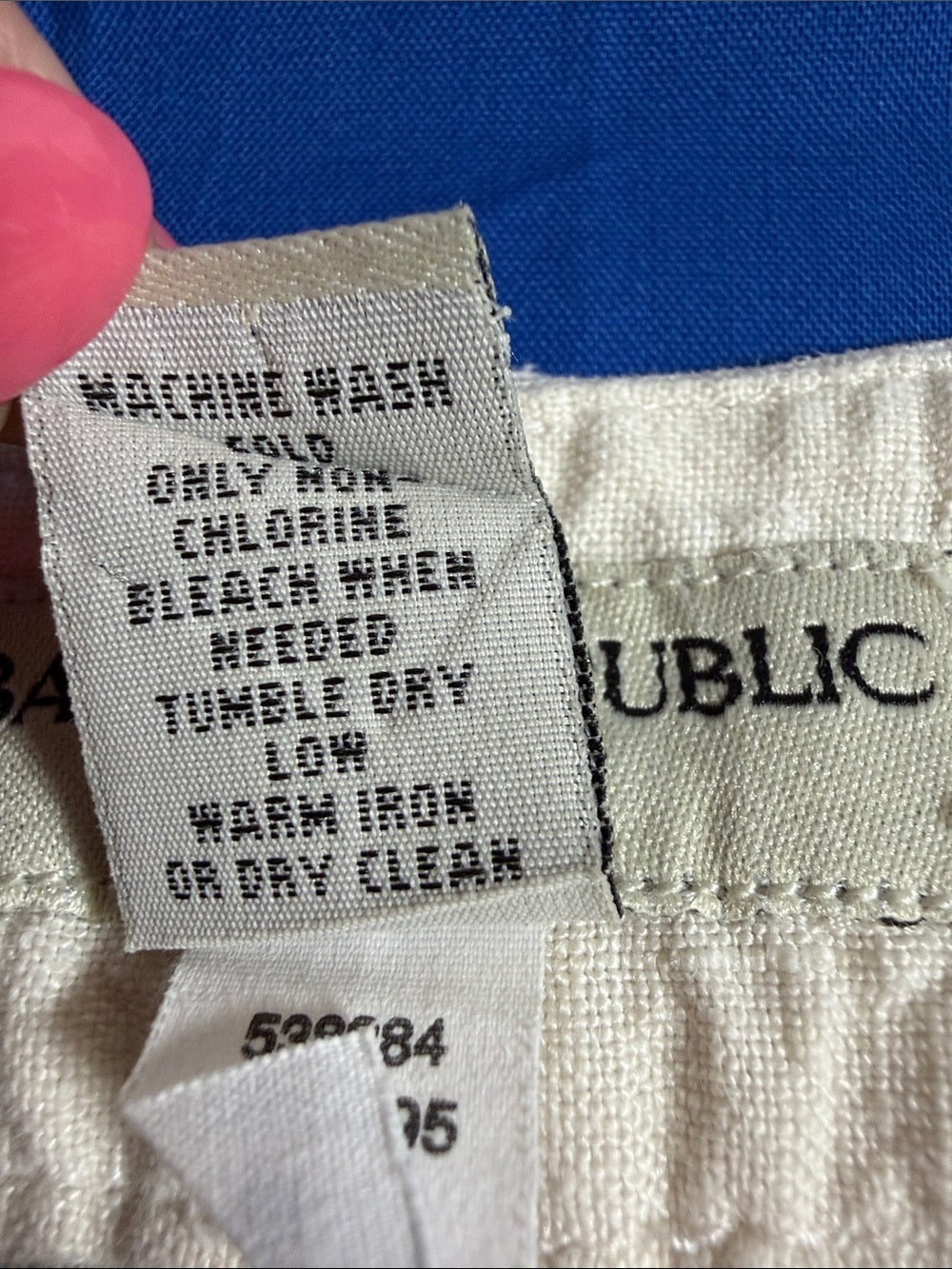 Banana Republic Cream Cuffed Linen-Blend Women's Shorts SZ 4