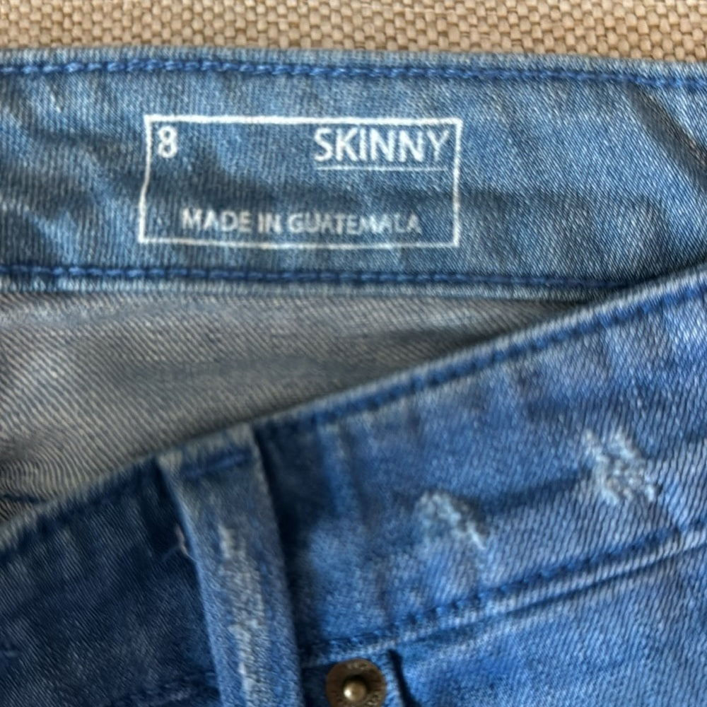 Vineyard vines, distressed, skinny jeans, size 8