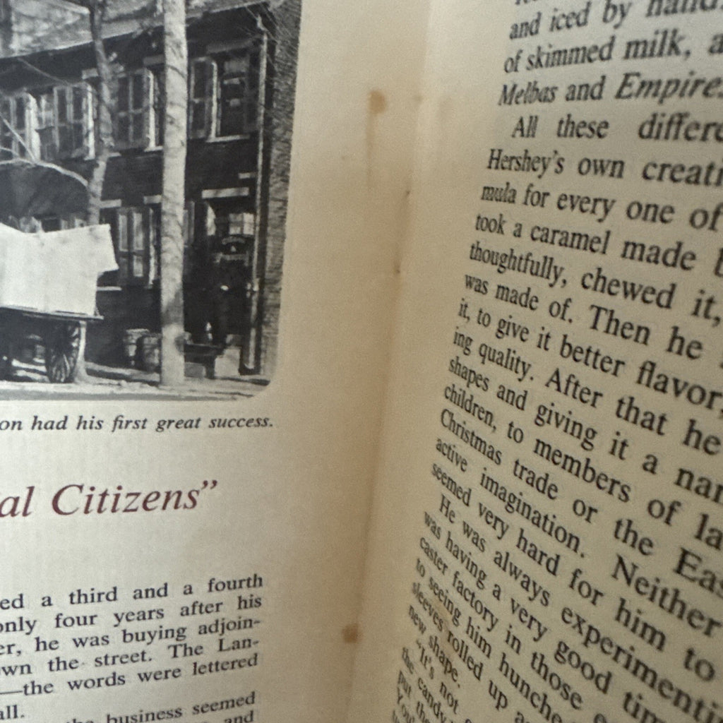 MILTON S HERSHEY PA STORY OF CHOCOLATE SCHOOL BIOGRAPHY BOOKLET - VINTAGE