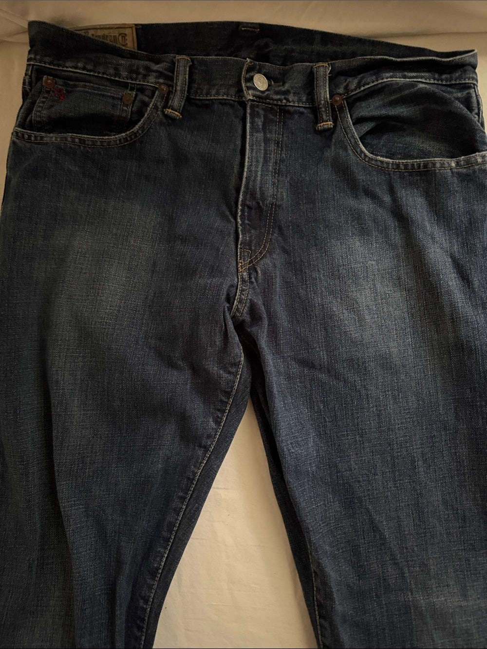 Ralph Lauren Polo Men's Blue Denim Jeans 34/32 classic straight