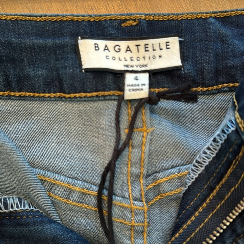 Long jean skirt size 4 brand Bagatelle