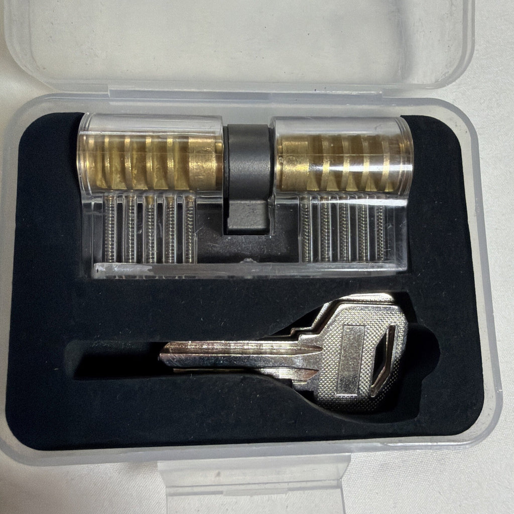 TRANSPARENT PRACTICE LOCKSMITHING LOCKS WITH KEYS