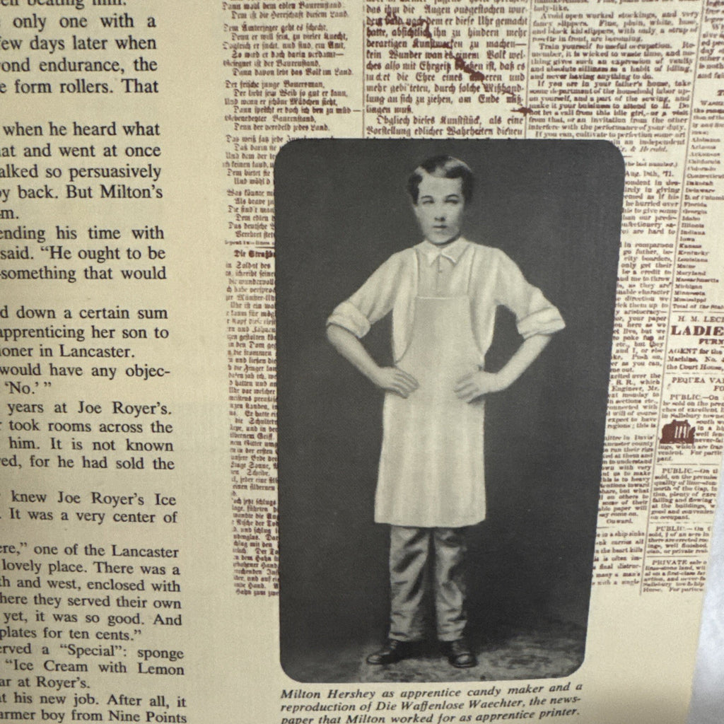 MILTON S HERSHEY PA STORY OF CHOCOLATE SCHOOL BIOGRAPHY BOOKLET - VINTAGE