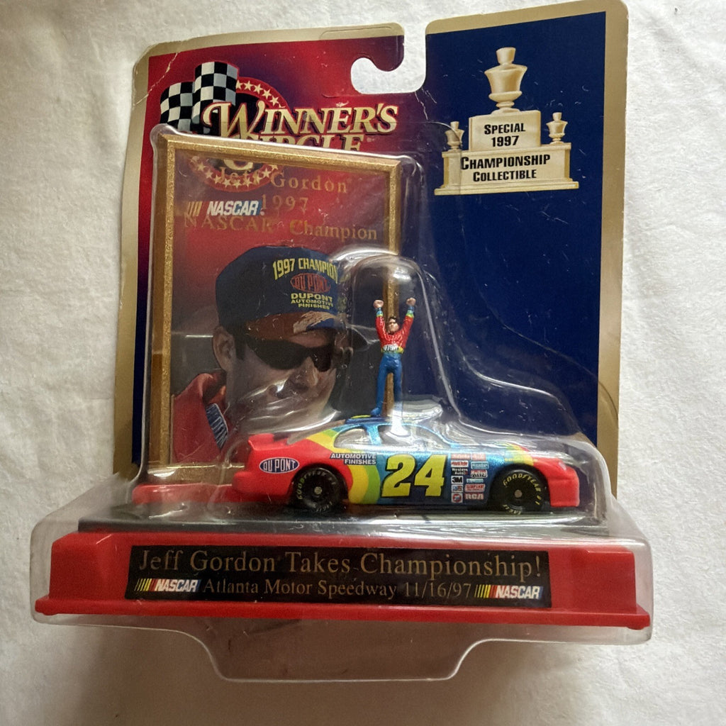 2 NASCAR Winners Circle - Jeff Gordon #24 1998 & 1997 - Hendrick/Dupont car