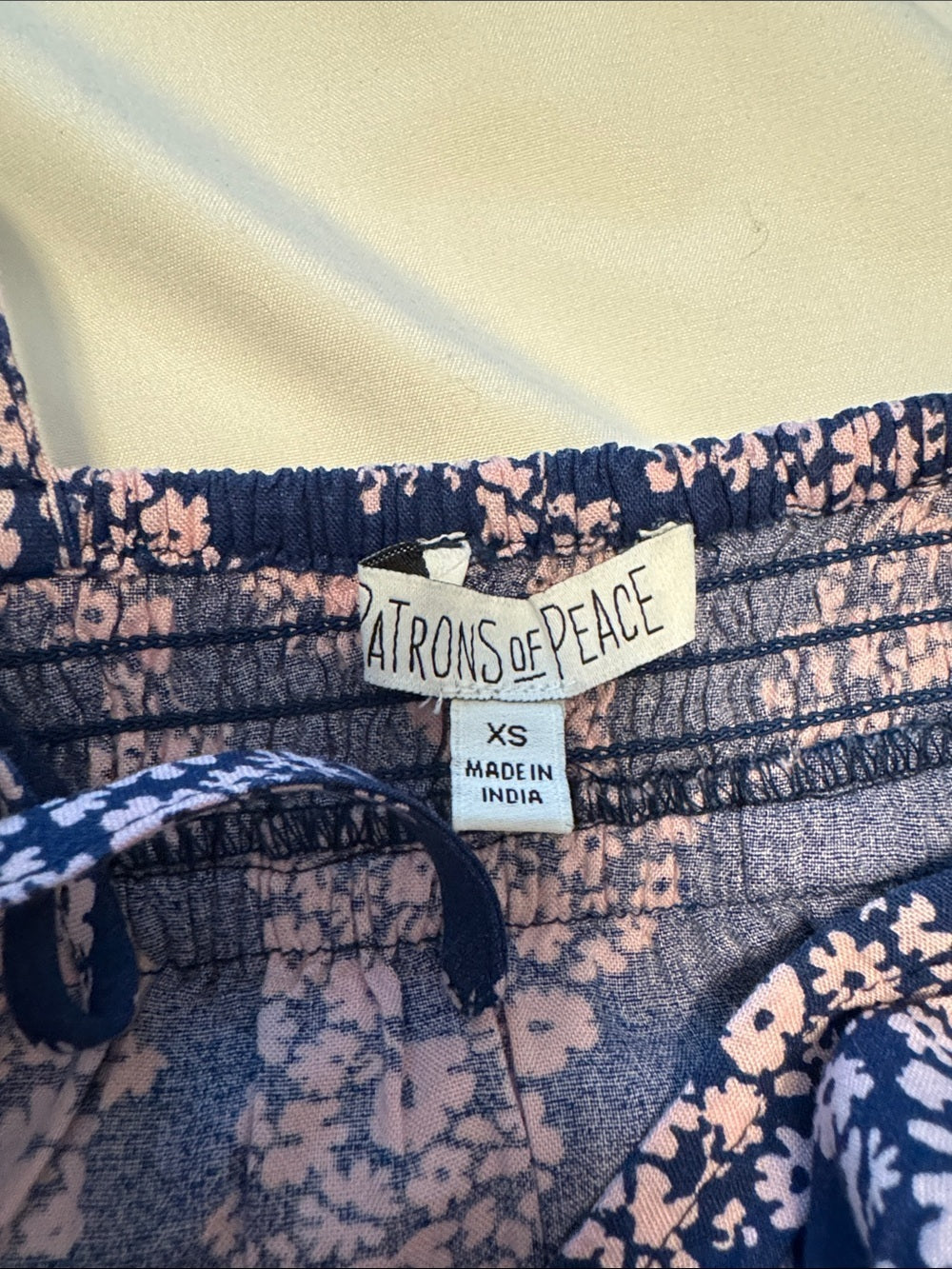 Navy Blue Floral Maxi Dress size XS