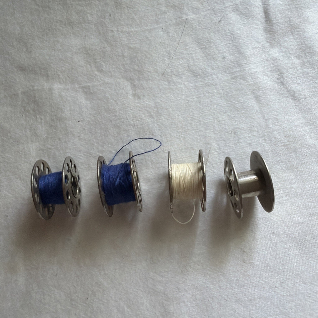 Sewing Machine Bobbins Metal - Lot of 4 Vintage