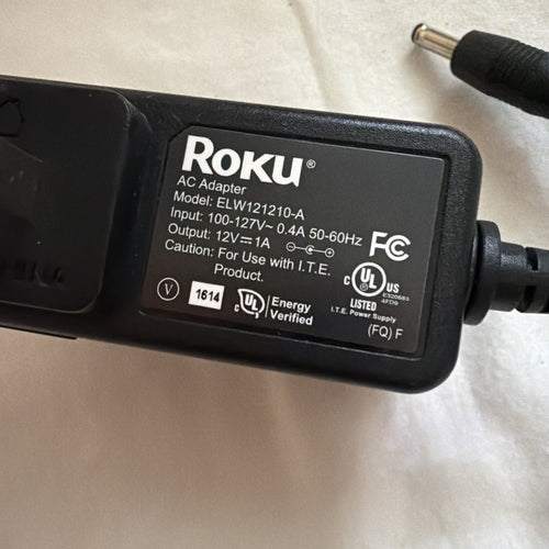 12V  Roku AC Adapter Power Cord Charger -  Model No. AAW-00