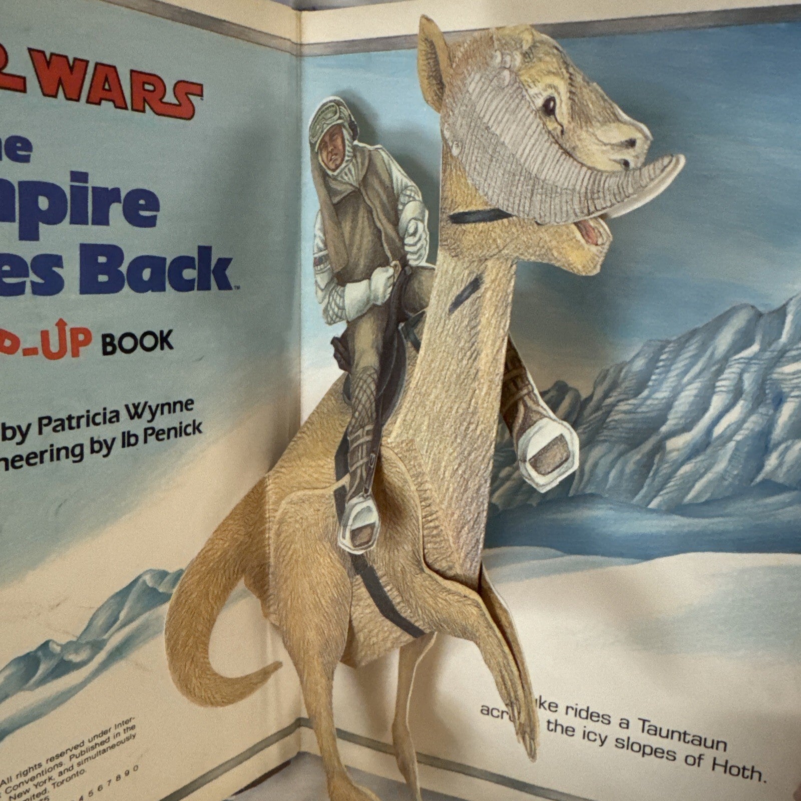 STAR WARS The Empire Strikes Back Pop-Up Book Hardcover Vintage 1980