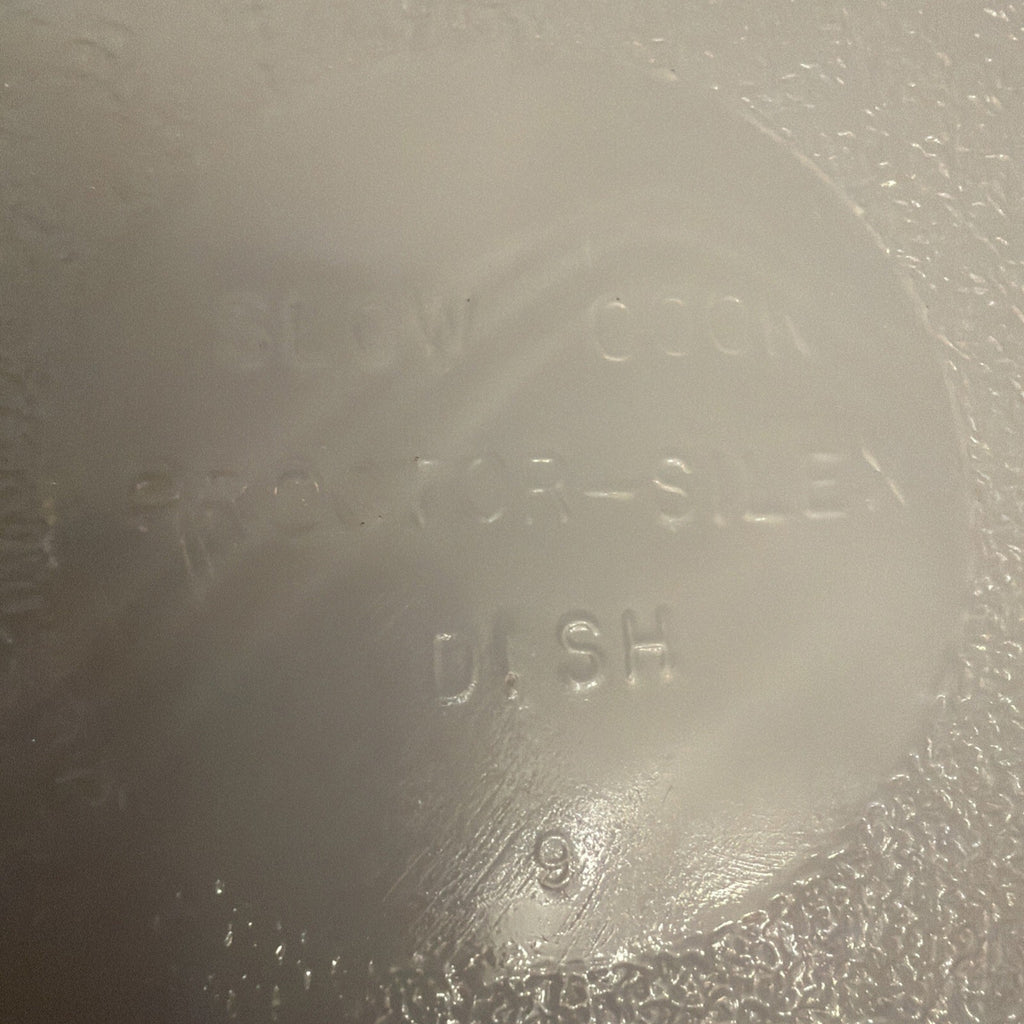 Proctor Silex Casserole Slow Cook Dish #14 Wheat White Milk Glass- Vintage
