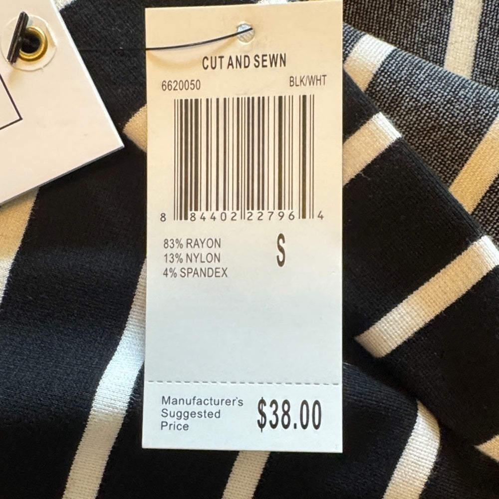 Black and White Striped PencilWomen's Skirt NWT Small