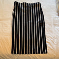 Black and White Striped PencilWomen's Skirt NWT Small