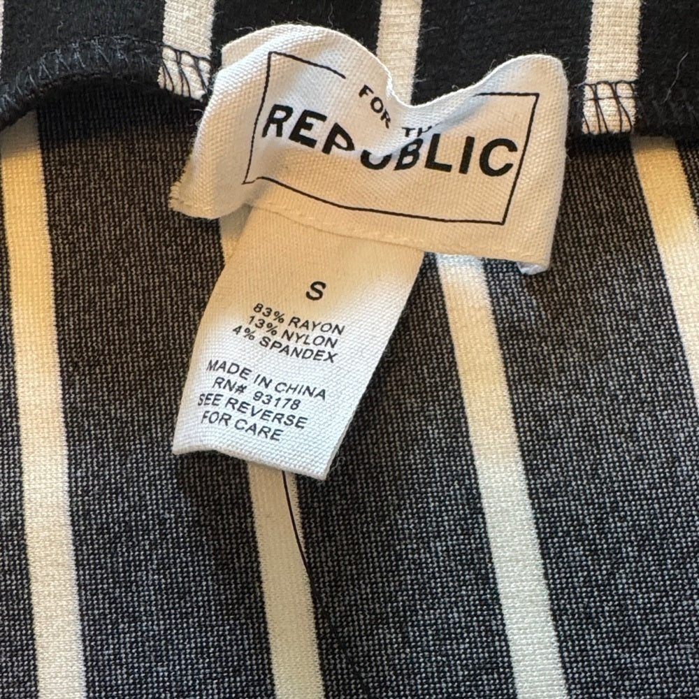Black and White Striped PencilWomen's Skirt NWT Small