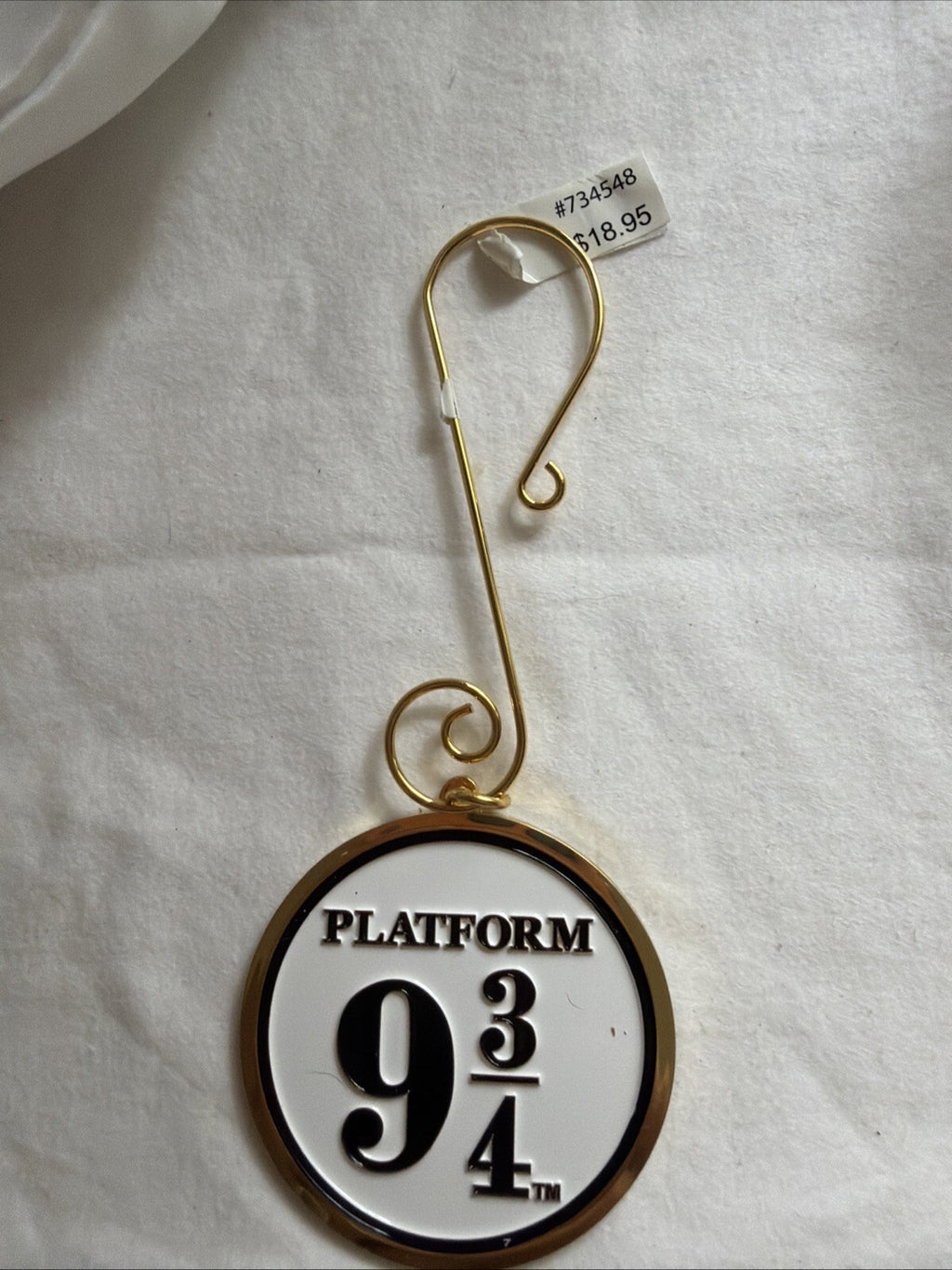Universal Studios Harry Potter Platform 9 3/4 Enamel Holiday Ornament