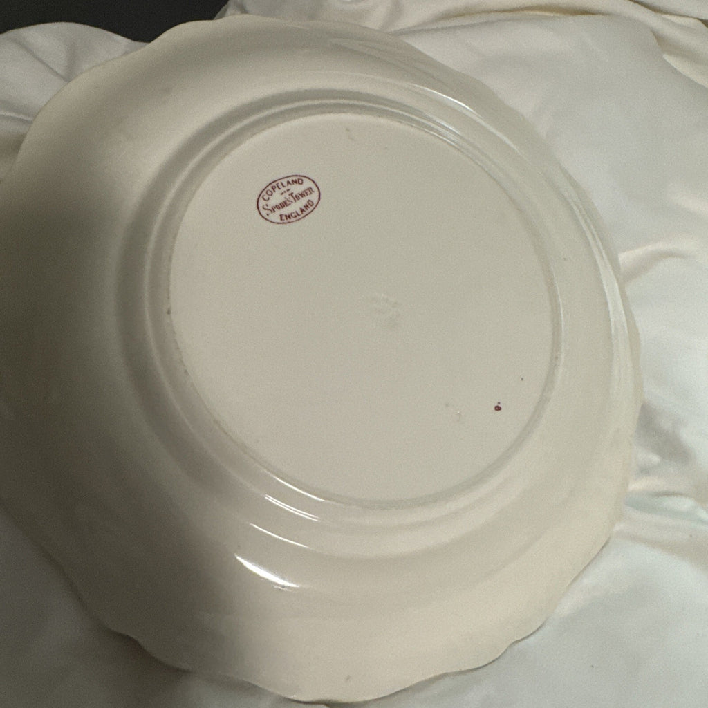 Spode 10 5/8" Dinner Plates Copeland Pink Tower  old backstamp - Set of  2 VTG